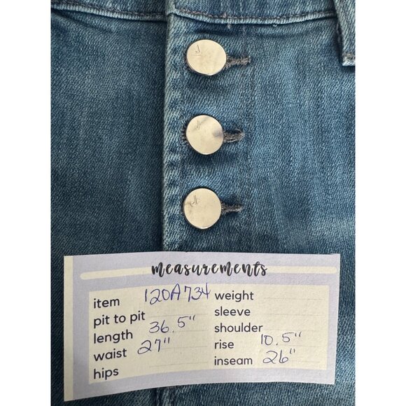 J Brand Low Rise 27 Straight Leg Blue Jeans - Picture 6 of 13